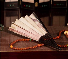 盛風為抗戰勝利70周年國宴定制折扇與屏風