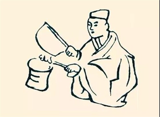 東漢 朱鮪石室畫像——便面炙肉