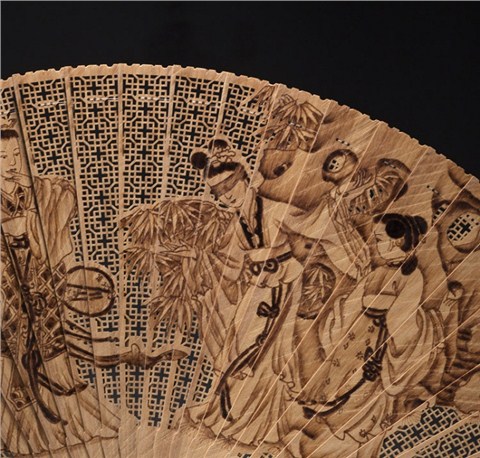 女士檀香折疊扇