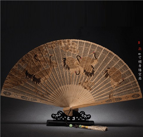 女士檀香折疊扇