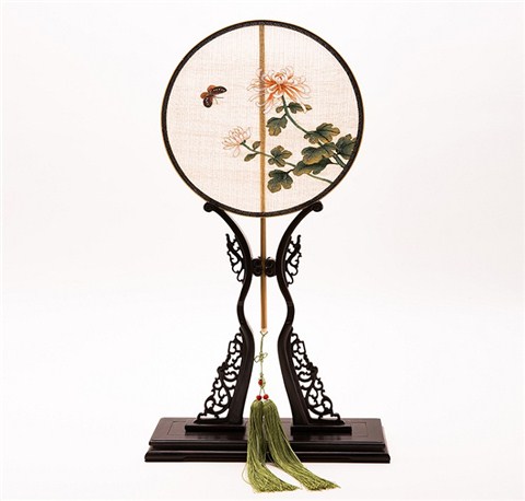 玉竹柄緙絲團扇（多款）