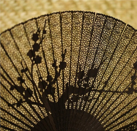 紫光檀鏤空折扇女（多款）