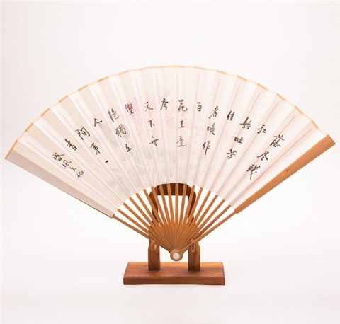 高檔檀香木書畫折扇