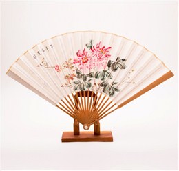 高檔檀香木書畫折扇