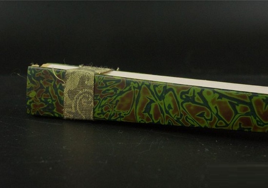 菠蘿漆工藝扇子欣賞