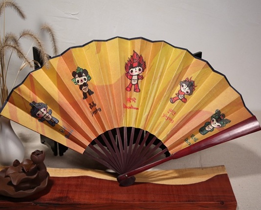 2008年北京奧運會定制的福娃折扇