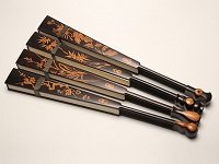 手工制作扇子扇骨過程