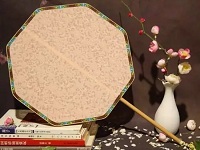 輕羅團(tuán)扇異形扇子欣賞