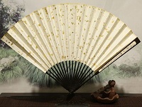 灑金折扇別樣的美