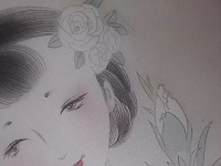 工筆團扇仕女圖繪畫方法