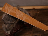 中國傳統雕刻藝術品竹刻扇骨