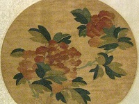 元代緙絲團扇牡丹圖案鑒賞