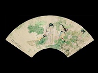 古代女子與書畫扇子的情緣