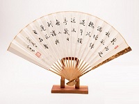 怎么將書畫作品做到扇子上？