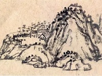 團(tuán)扇風(fēng)景畫畫法步驟講解