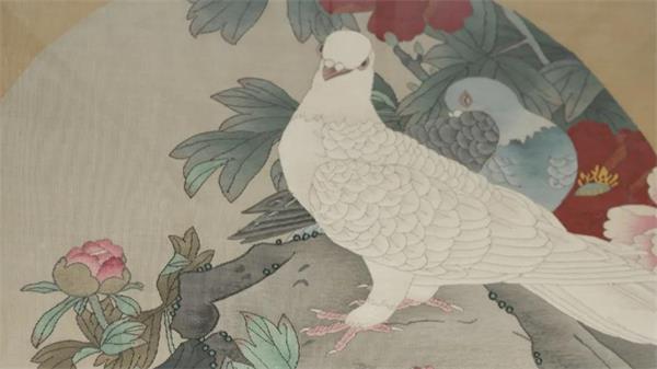 △馬惠娟 《牡丹雙鴿》 △馬惠娟 《牡丹雙鴿》