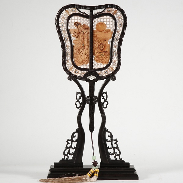 檀香烙畫(huà)宮扇（多款）