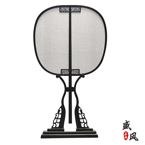 高檔空白緙絲面工藝團扇