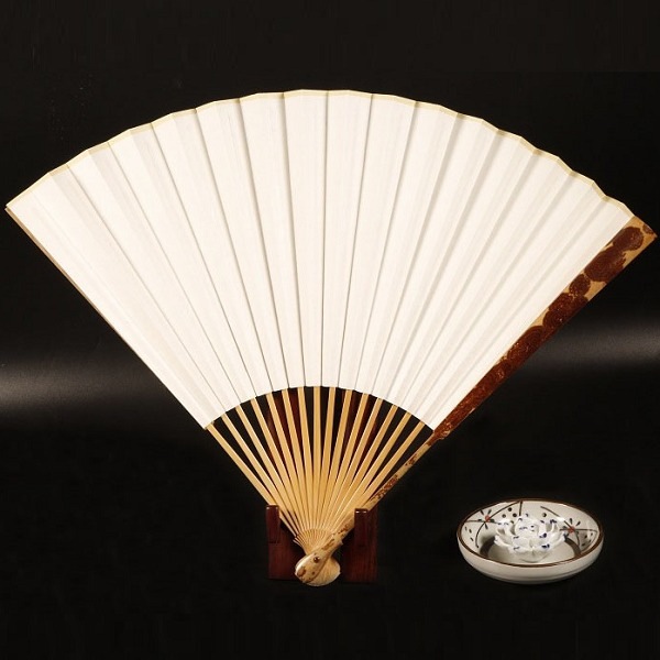 極品草湘妃竹折扇