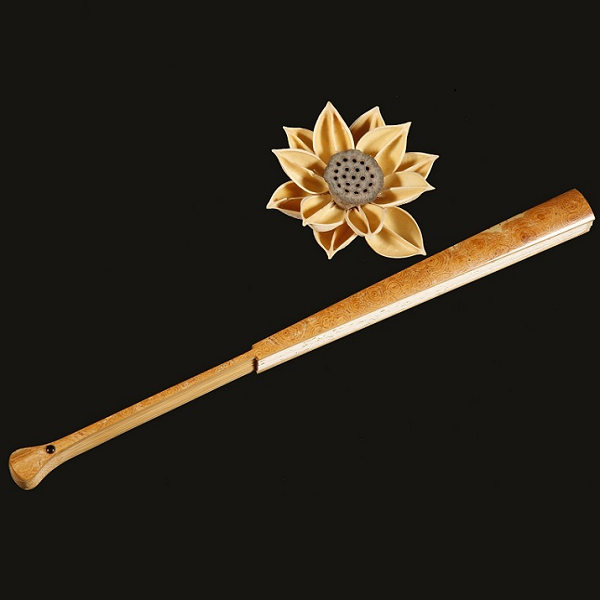 極品黃湘妃竹折扇 極品黃湘妃竹折扇